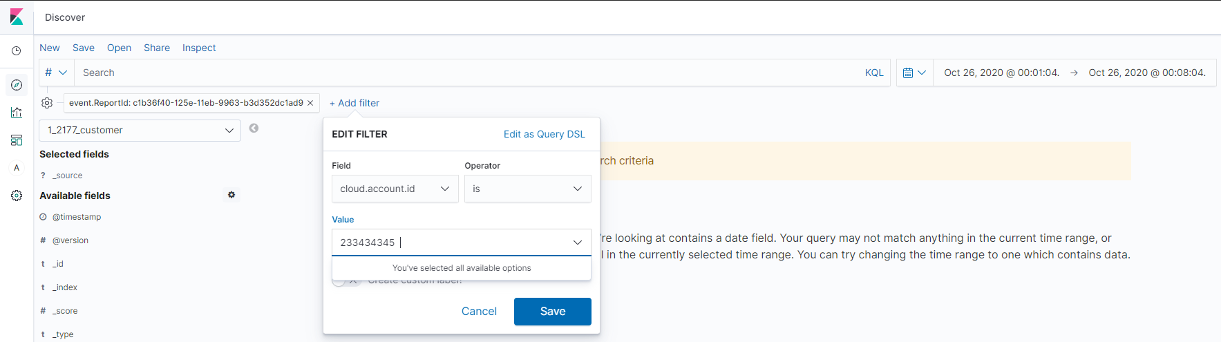 Additional filters example